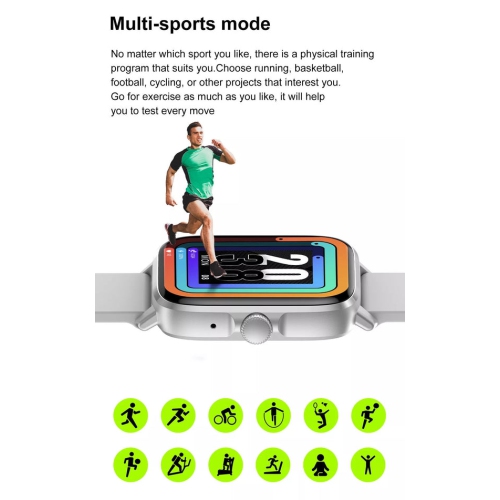 ISPEKTRUM iS102 Smart Watch 1.9-inch Full HD Screen, Bluetooth Calls & Text, Waterproof, Sports Mode, Fitness Tracker Heart Rate & BP Monitor, works