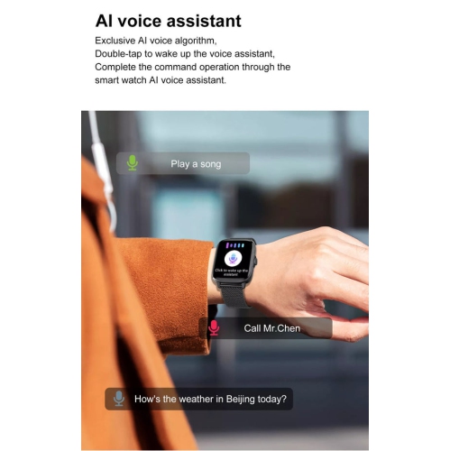 ISPEKTRUM iS102 Smart Watch 1.9-inch Full HD Screen, Bluetooth Calls & Text, Waterproof, Sports Mode, Fitness Tracker Heart Rate & BP Monitor, works