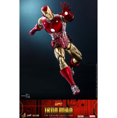 Hot Toys Iron Man "The Origins Collection" Diecast Marvel Comics Sixth (1/6) Scale Figure
