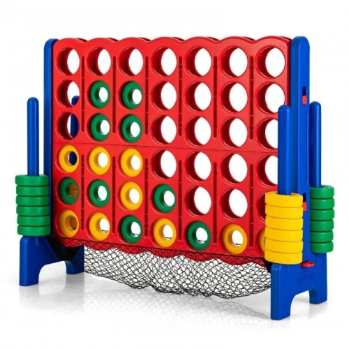 SLICKBLUE  4-To-Score Giant Game Set With Net Storage-Blue