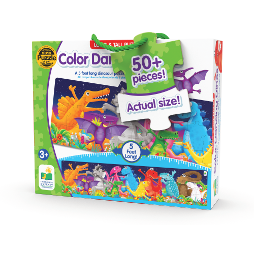 THE LEARNING JOURNEY  Long & Tall Puzzles - Color Dancing Dino's