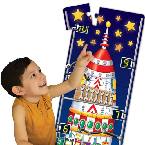Long & Tall Puzzles - 123 Rocket Ship