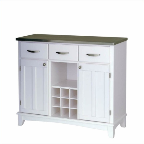 PEMBERLY ROW  Contemporary Buffet With Stainless Top