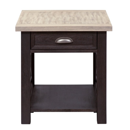 LIBERTY FURNITURE  Heatherbrook Drawer End Table In Black