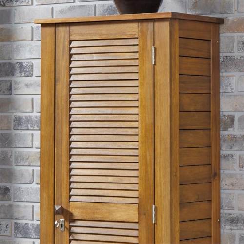 Homestyles Maho Wood Storage Cabinet in Brown