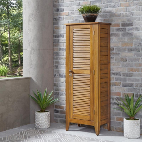 Homestyles Maho Wood Storage Cabinet in Brown