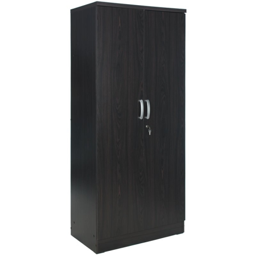 PEMBERLY ROW  Modern Wood Two Door Armoire Wardrobe Cabinet In Tobacco
