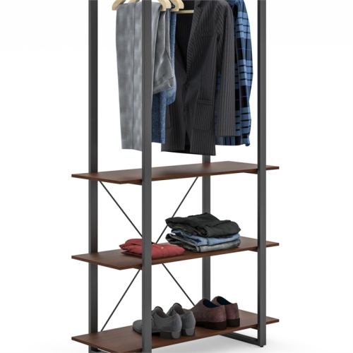 Homestyles Merge Brown Wood Bookcase