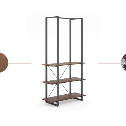 Homestyles Merge Brown Wood Bookcase