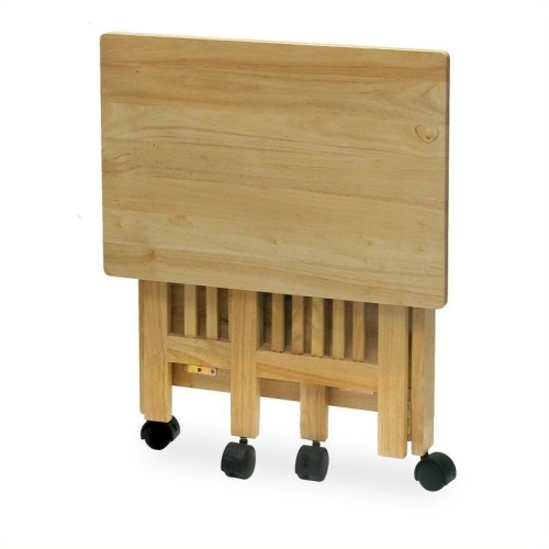 PEMBERLY ROW  Solid Wood Portable Foldable Printer Stand In Natural