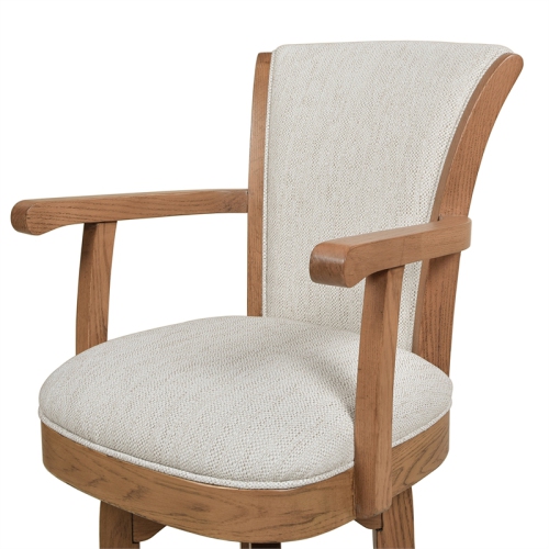 Williams 27 Swivel Counter Height Bar Stool White Pepper