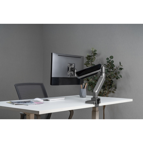 Amer Mounts - Single Monitor Mount Articulating Arm HD Up to 15kg and 35" VESA Monitor Display - HYDRA1HDB