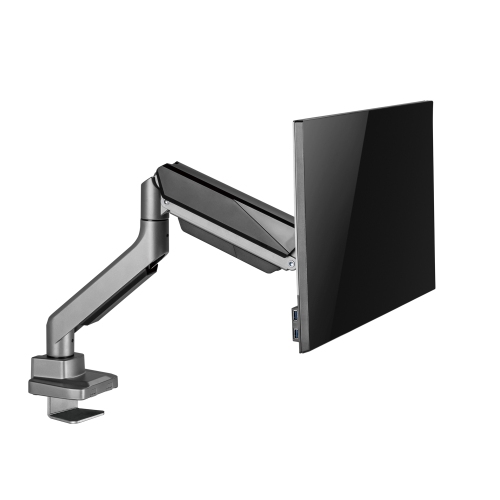 Amer Mounts - Single Monitor Mount Articulating Arm HD Up to 15kg and 35" VESA Monitor Display - HYDRA1HDB