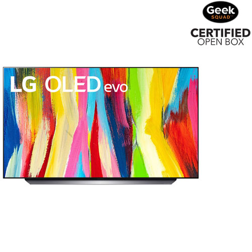 Open Box LG 48" 4K UHD HDR OLED webOS Evo ThinQ AI Smart TV (OLED48C2PUA) 2022 Dark Titan