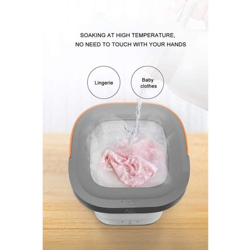 new Upgraded Portable Foldable Washing Machine, upgraded power, UV light, Washer and Drain Basket, good for Home Travel Baby Cloth Adult Underwear