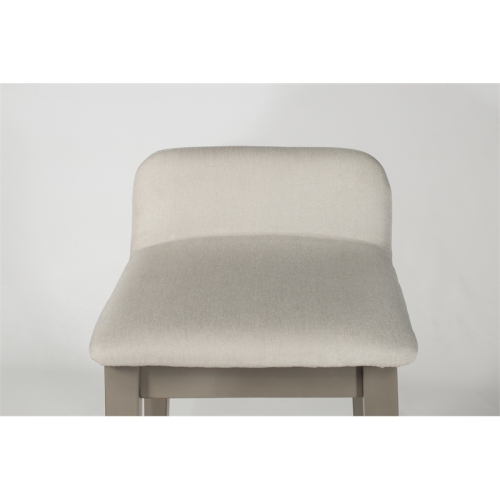 Bowery Hill Non-Swivel Counter Stool in Natural Distressed Gray