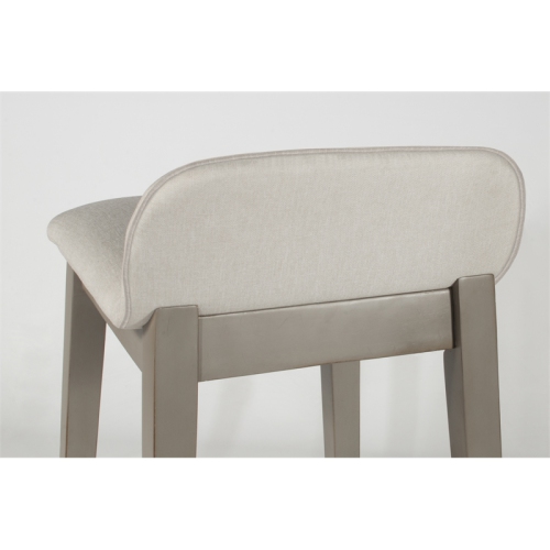 Bowery Hill Non-Swivel Counter Stool in Natural Distressed Gray