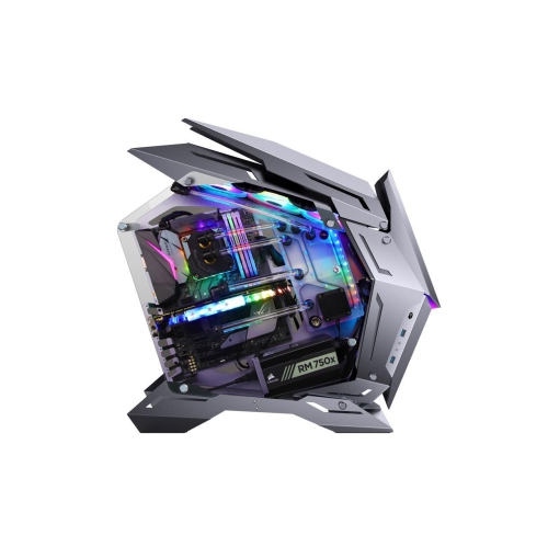 JONSBO MechWarrior MOD-3 Gaming Computer Case Support XL-ATX Motherboard 360mm Liquid Cooler Front Panel with 5V ARGB Lighting USB 3.0 *2
