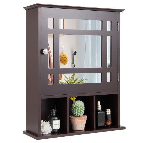 Armoire De Salle De Bain Murale Avec Miroir Anti-buée Et LED - 50 Ou 80 Cm De Large, Rangements Intégrés, éclairage Tactile