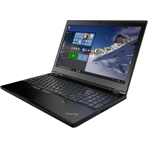 Refurbished (Good) Lenovo ThinkPad P50 Laptop Intel Quad Core i7-6700HQ,  2.6GHz, 16GB, 500GB SSD, Dedicate NVIDIA Quadro M1000M 2GB Video Card,  15.6