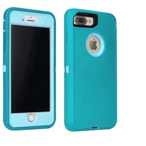 [CSmart] Étui Coque rigide anti-chute triple 3 couches antichoc robuste Defender pour iPhone 7 Plus / iPhone 8 Plus, menthe