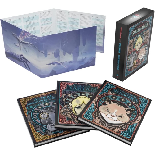 Extension de jeu de société Wizards of the Coast Dungeons & Dragons: Jeu de rôles - Spellbrouilleur Adventure in Space (sale) Hard Cover Book