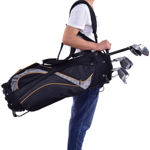 9 Inch Golf Stand Bag Divider Carry Pockets Storage