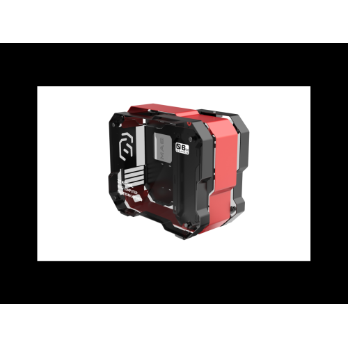 H.E.  Zc-06M Tempered Glass Mini Computer Case Support 240MM Radiator Support M-Atx Motherboard USB 3.0 -Red