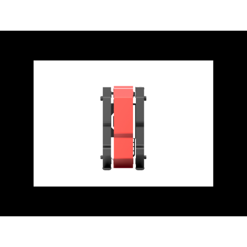 H.E. ZC-06M Tempered Glass Mini Computer Case Support 240mm Radiator Support M-ATX Motherboard USB 3.0 -Red