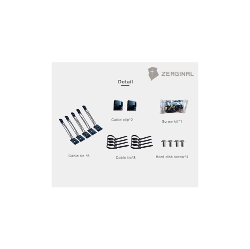 H.E. ZC-01M Mini Tempered Glass Computer Case Support 120MM/ 240mm Radiator Support M-ATX /ITX Motherboard USB 3.0 -Black