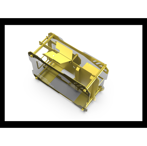 H.E. ZC-02M Tempered Glass Mini Computer Case Support 240mm Radiator Support M-ATX Motherboard USB 3.0 -Yellow