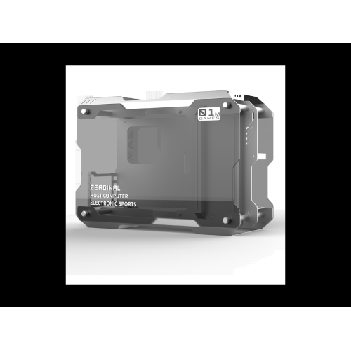 H.E. ZC-01M Mini Tempered Glass Computer Case Support 120MM/ 240mm Radiator Support M-ATX /ITX Motherboard USB 3.0 -Silver