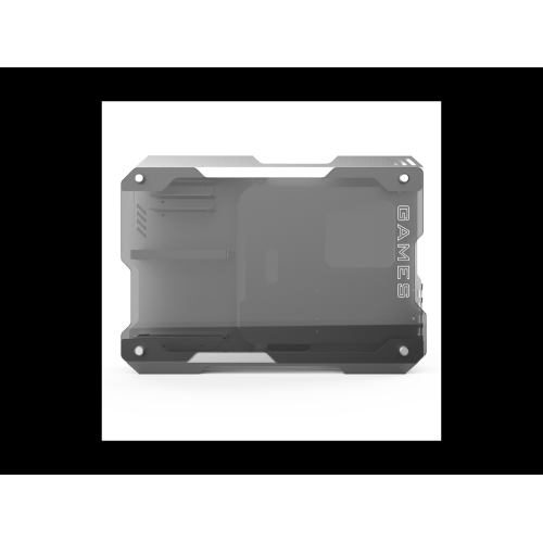 H.E. ZC-01M Mini Tempered Glass Computer Case Support 120MM/ 240mm Radiator Support M-ATX /ITX Motherboard USB 3.0 -Silver