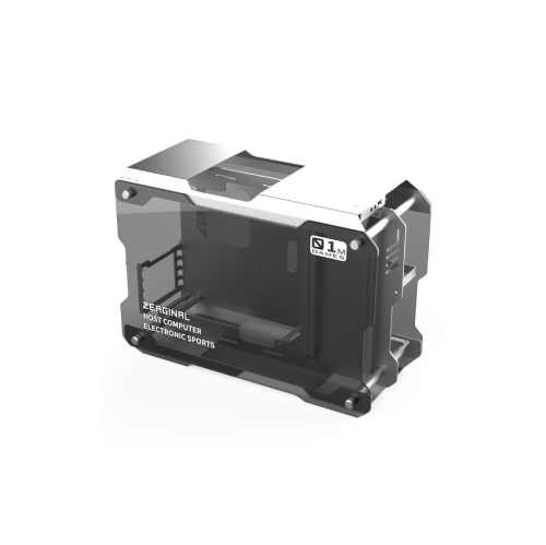 H.E. ZC-01M Mini Tempered Glass Computer Case Support 120MM/ 240mm Radiator Support M-ATX /ITX Motherboard USB 3.0 -Silver