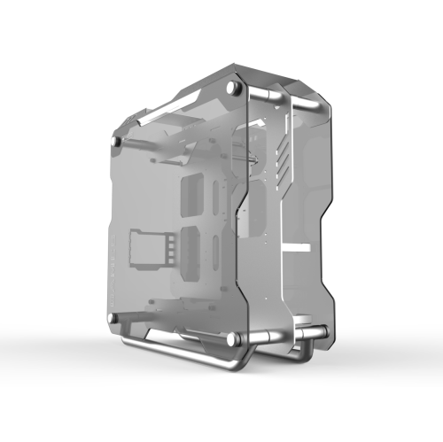 H.E.  Zc-01Tempered Glass Computer Case Support 360MM Radiator Support Atx Motherboard -Silver