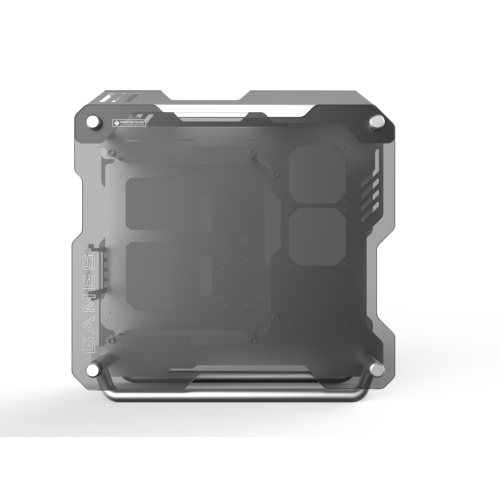 H.E. ZC-01Tempered Glass Computer Case Support 360mm Radiator Support ATX Motherboard -Silver