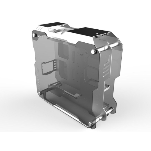 H.E. ZC-01Tempered Glass Computer Case Support 360mm Radiator Support ATX Motherboard -Silver