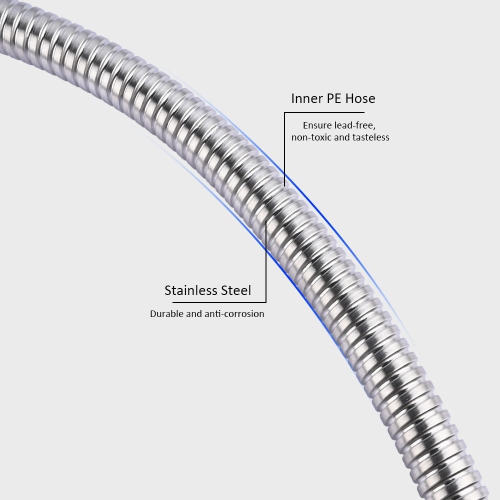 59 inch Pull-Down Kitchen Faucet Replacement Hose With Stainless Steel Docking for LVB-FC-2H07S-BN- LIVINGbasics®