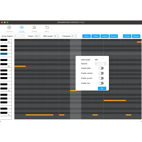 Donner B1 Synthesizer and Sequencer Analog Bass