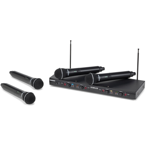 SAMSON  Stage 412 Frequency-Agile, Quad-Channel Handheld Vhf Wireless System - E (173Mhz - 198Mhz) Great product easy to use and would recommend great quality too