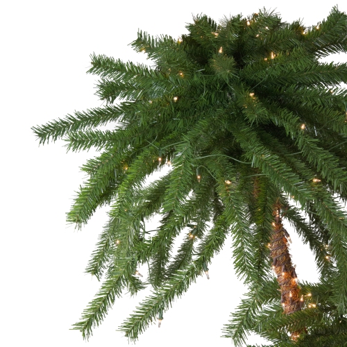 Lighted Dual Artificial Palm Trees - 6' - Clear Lights