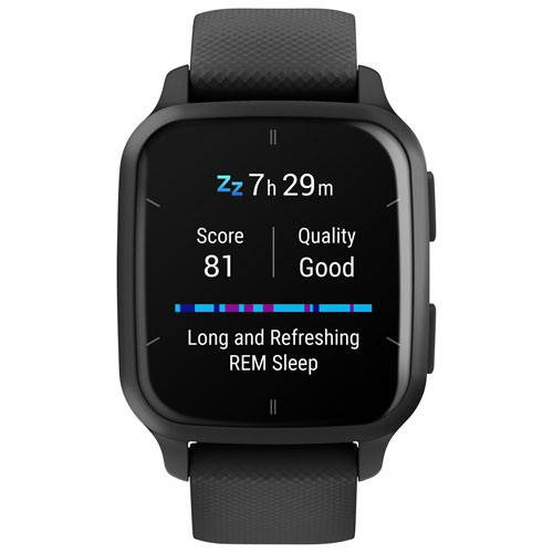 Garmin Venu SQ2 Music Edition 40.6mm Smartwatch with Heart Rate Monitor - Black/Slate
