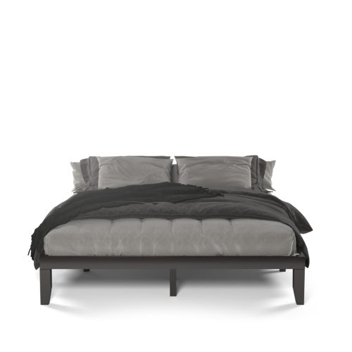 Costway King Size 14'' Wooden Bed Frame Mattress Platform Wood Slats Support