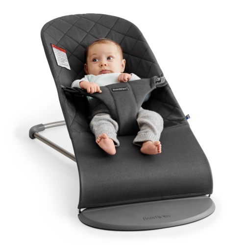 BabyBjorn Bouncer Bliss - 3D Mesh, Black on Black Frame