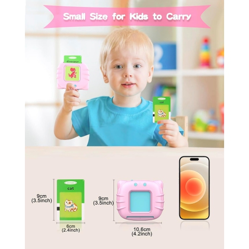 384 Words Toddler Learning Toys - Audible Talking Flash Cards, Sensory Toys for Autism, Sight Words Flashcard Device for Kids