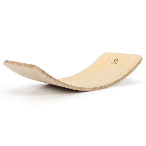 Planche à découper en bois pour enfants 35 po Wobble Balance Board avec couche de feutre naturel pour enfants