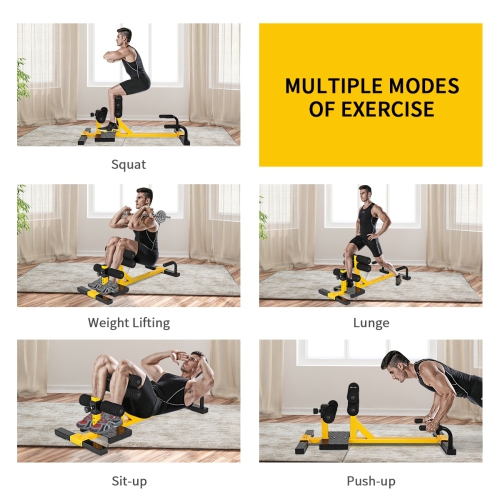 3-in-1 Sissy Squat Ab Workout Home Gym Sit Up Machine
