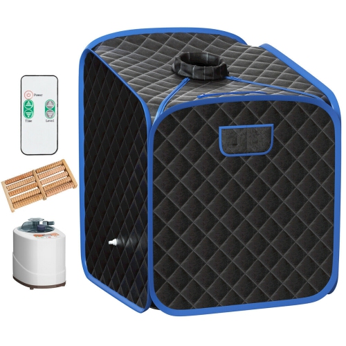 Portable Folding Steam Sauna Spa for Home Use with Zipper and Remote Control