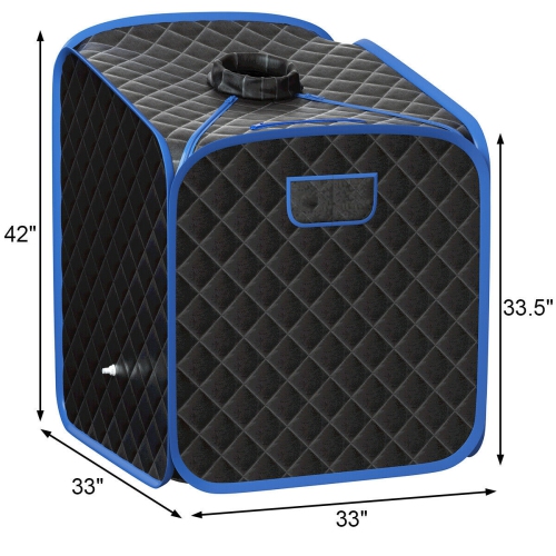 Portable Folding Steam Sauna Spa for Home Use with Zipper and Remote Control