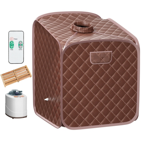 Portable Folding Steam Sauna Spa for Home Use with Zipper and Remote Control